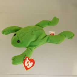 TY Beanie Baby - LEGS the Frog (3rd Gen Hang Tag - Creased Tag)