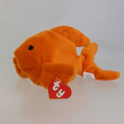 TY Beanie Baby - GOLDIE the Goldfish (2nd Gen Hang Tag - MWMTs)