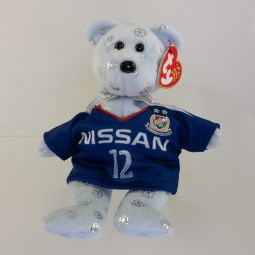 TY Beanie Baby - FLAKY the Bear ( w/ Yokohama Nissan Shirt 220/1000 ) (Japan Exclusive)