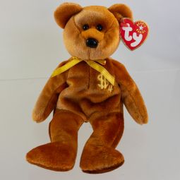 TY Beanie Baby - BILLIONAIRE Bear #4 (Signed by TY Warner - #d out of 762)