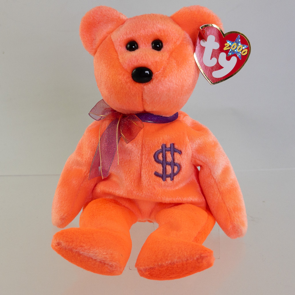 TY Beanie Baby BILLIONAIRE Bear 3 (Signed by TY Warner d out of