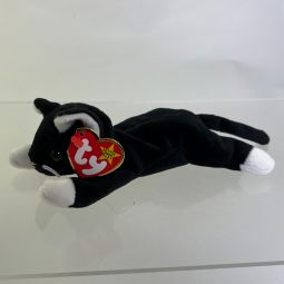 TY Beanie Baby - ZIP the Black Cat (Made in Indonesia Tags) MWMTs