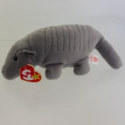TY Beanie Baby - TANK the Armadillo (9 Lines - No Shell) (4th Gen Hang Tag - MWMTs)