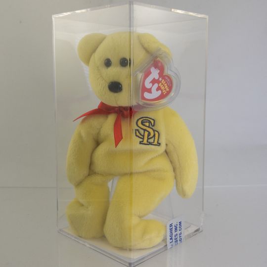 Ty Beanie Babies Hawks 2008年 Ty Beanie Baby “white” the Softbank Club Hawks Bear - Japan