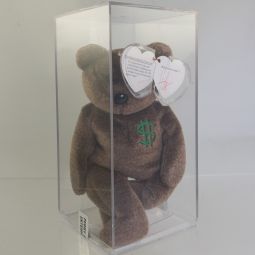 Authenticated TY Beanie Baby - BILLIONAIRE Bear #1 (Signed by TY Warner) MWMTs MQ
