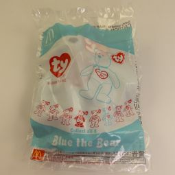 TY McDonald's Teenie Beanie - BLUE the Bear (2006 - Signapore Exclusive)