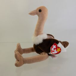 TY Beanie Baby - STRETCH the Ostrich (w/ Prance tush tag - ODDITY)
