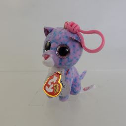 TY Beanie Boos - CASSIDY the Cat (Key Clip) (w/ Livvie tush tag - ODDITY)