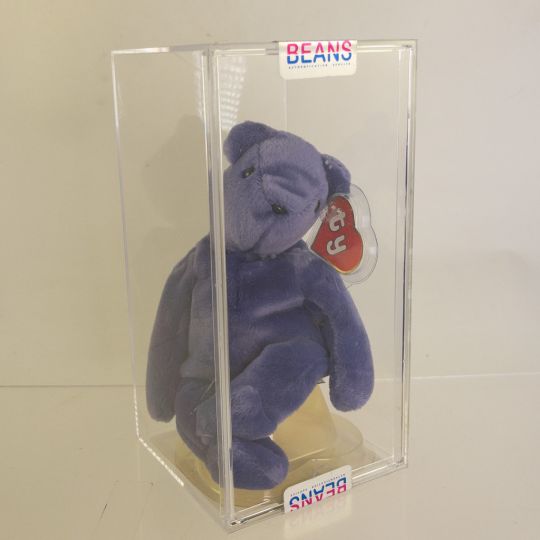 Authenticated TY Beanie Baby TEDDY VIOLET OLD FACE (1st Gen