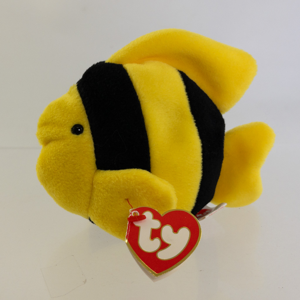 TY Beanie Baby BUBBLES the Fish (3rd Gen Hang Tag 99 Mint