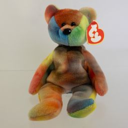 TY Beanie Baby - GARCIA the Ty-Dyed Bear (3rd Gen Hang Tag - 99% Mint)