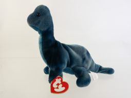 TY Beanie Baby - BRONTY the Dinosaur (3rd Gen Hang Tag - MWNMTs)