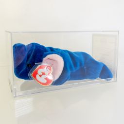 Authenticated TY Beanie Baby - PEANUT the Royal Blue Elephant (3rd Gen Hang Tag - MWMTs - MQ)