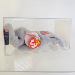 Authenticated TY Beanie Baby - RIGHTY the Elephant (4th Gen Hang Tag - MWCTs)