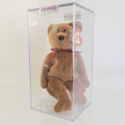 Authenticated TY Beanie Baby - TEDDY BROWN - NEW FACE (3rd Gen Hang Tag - Mint)