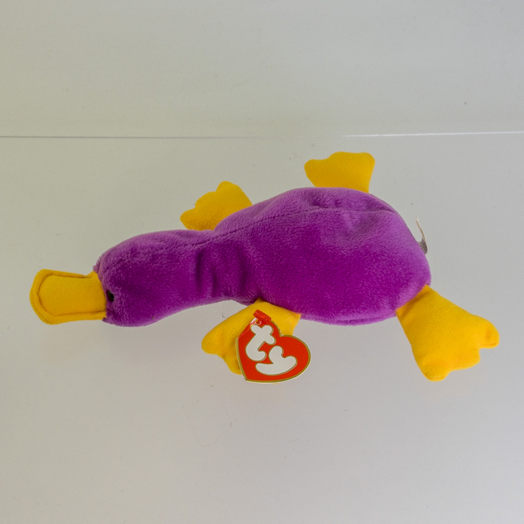 TY Beanie Baby - PATTI the Platypus (Purple Version) (3rd Gen Hang Tag - MWMTs)