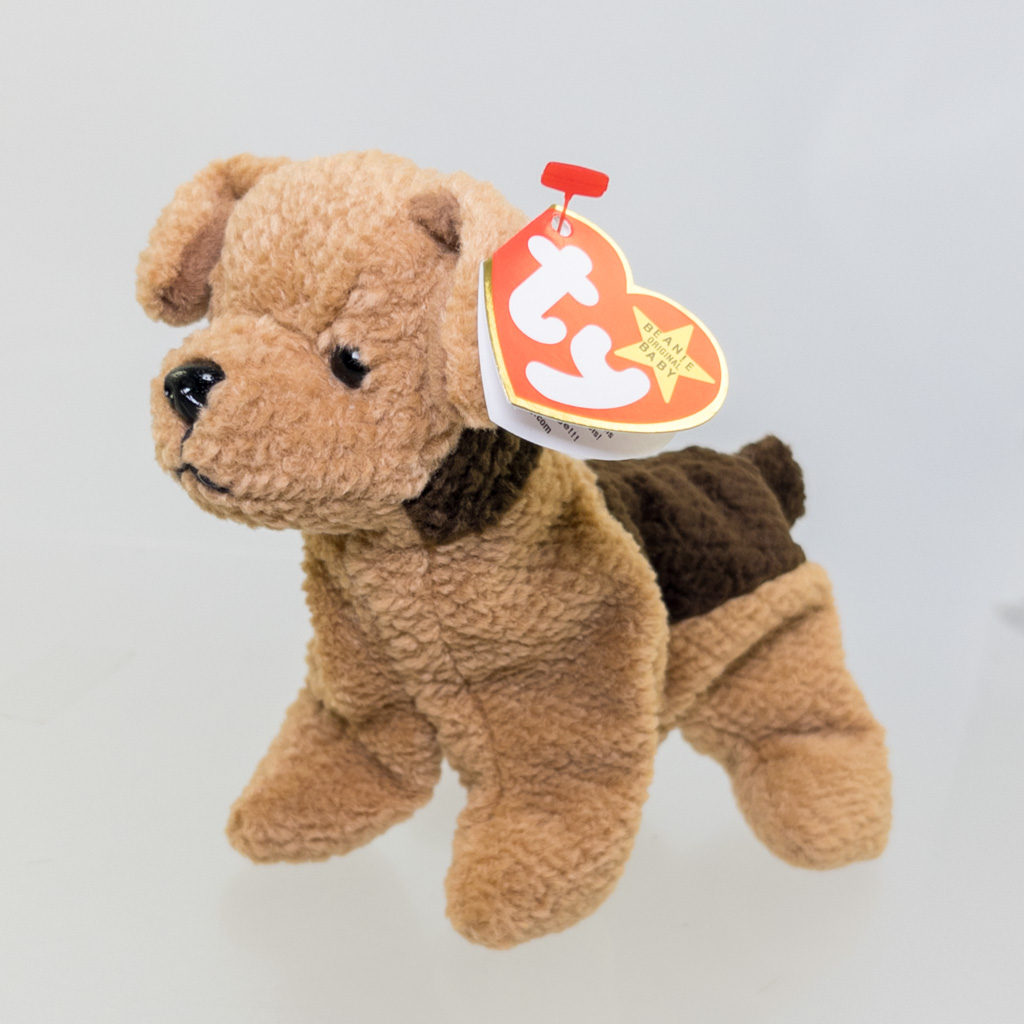 TY Beanie Baby - TUFFY the Dog (w/ Doodle tush tag - ODDITY)