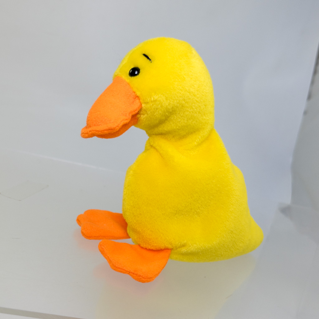 TY Beanie Baby QUACKERS the Duck NO Wings Wingless No Hang Tag 1st Gen TT BBToyStore Toys Plush Trading Cards Action Figures Games online retail store shop sale