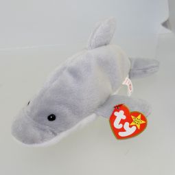 TY Beanie Baby - FLASH the Dolphin (w/ Patti tush tag - ODDITY)
