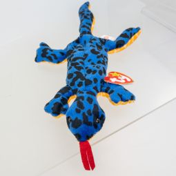 TY Beanie Baby - LIZZY the Lizard (w/ Spot the Dog tush tag - ODDITY)