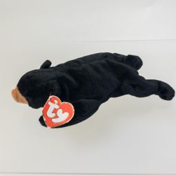 TY Beanie Baby - BLACKIE the Bear (3rd Gen Hang Tag - MWNMTs)