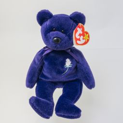 TY Beanie Baby - PRINCESS the BEAR (PVC Pellets Tush Tag - Made in China) MWNMTs