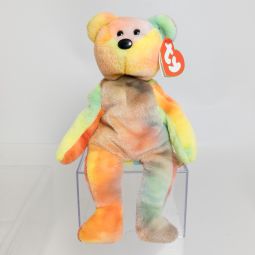 TY Beanie Baby - GARCIA the Ty-Dyed Bear (3rd Gen Hang Tag - 99% Mint)