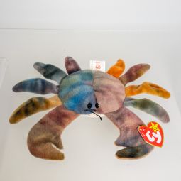 TY Beanie Baby - CLAUDE the Crab (PVC Pellets - 4th Gen - All CAPS Error) CANADIAN