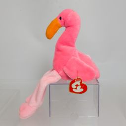 TY Beanie Baby - PINKY the Pink Flamingo (3rd Gen Hang Tag - MWCTs)