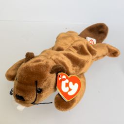TY Beanie Baby - BUCKY the Beaver (3rd Gen Hang Tag - MWMTs)