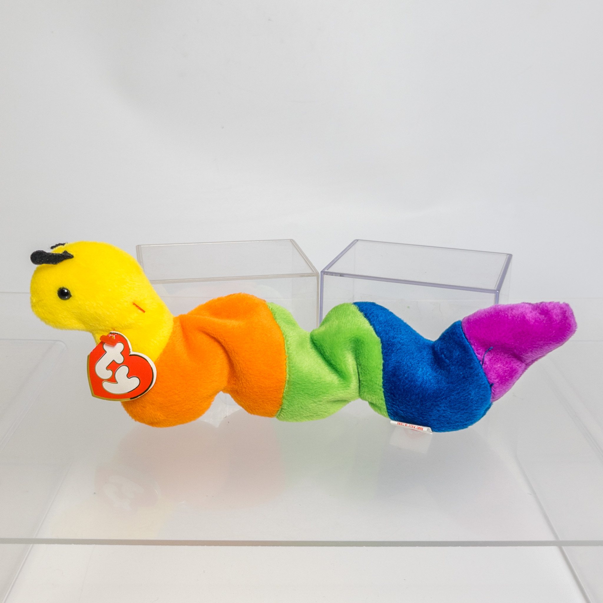TY Beanie Baby - INCH the Inchworm (Felt Antennae) (3rd Gen Hang Tag - MWNMTs)
