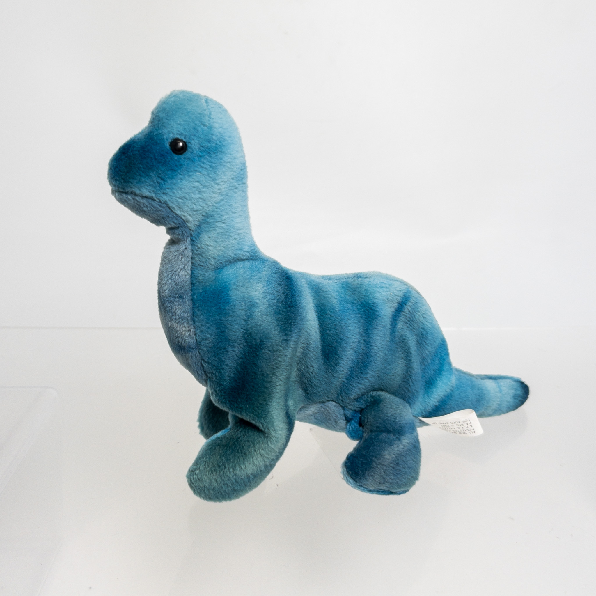 TY Beanie Baby - BRONTY the Dinosaur (No Hang Tag - 1st Gen Tush Tag) Mint