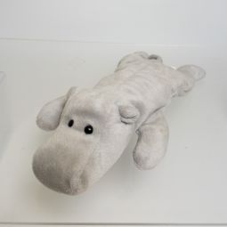 TY Beanie Baby - HAPPY the Hippo (Grey Version) (No Hang Tag - 1st Gen TT)