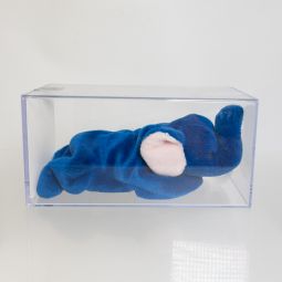 Authenticated TY Beanie Baby - PEANUT the Royal Blue Elephant (3rd Gen Hang Tag - MWMTs - MQ)