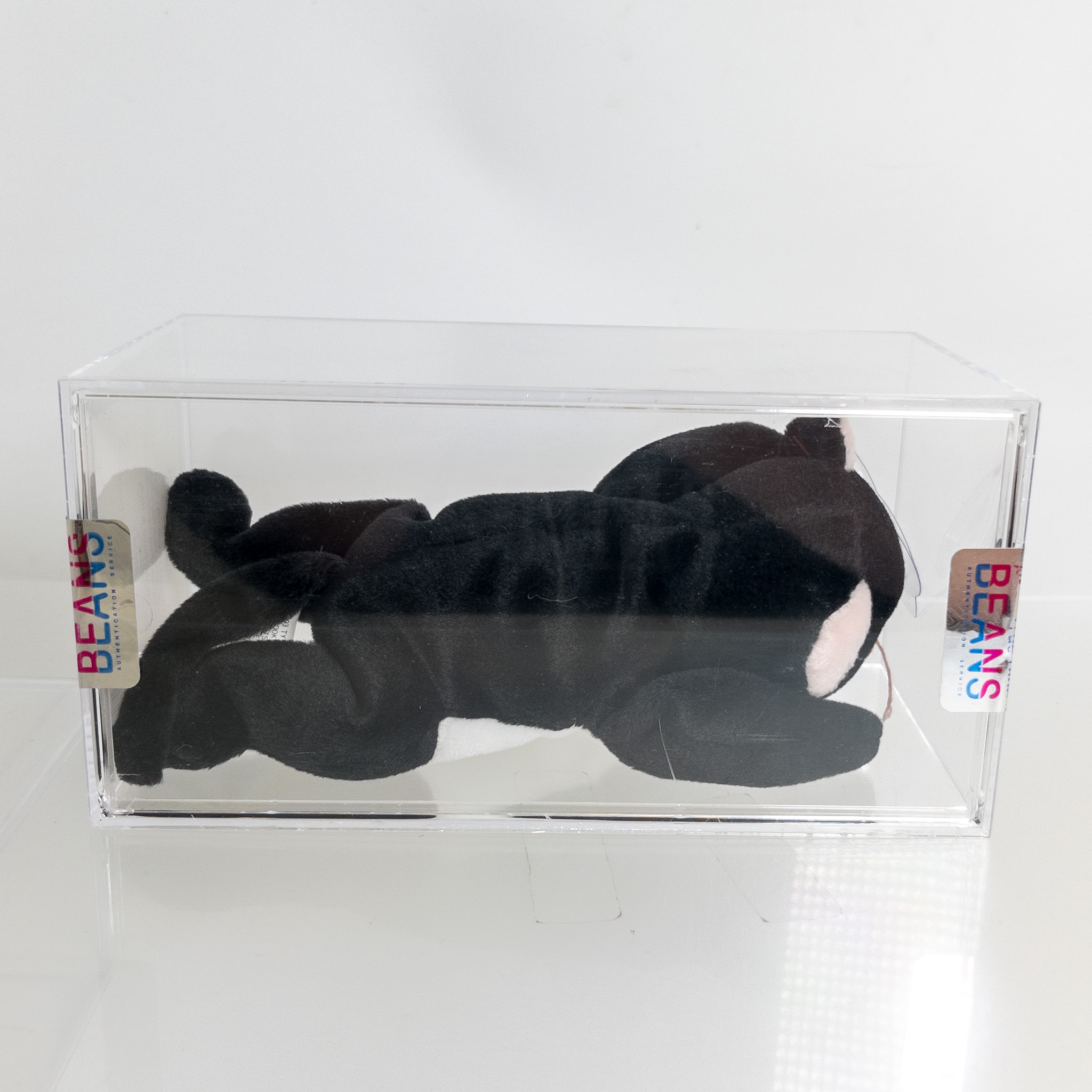 Authenticated TY Beanie Baby - ZIP the Black Cat (Old Face Version