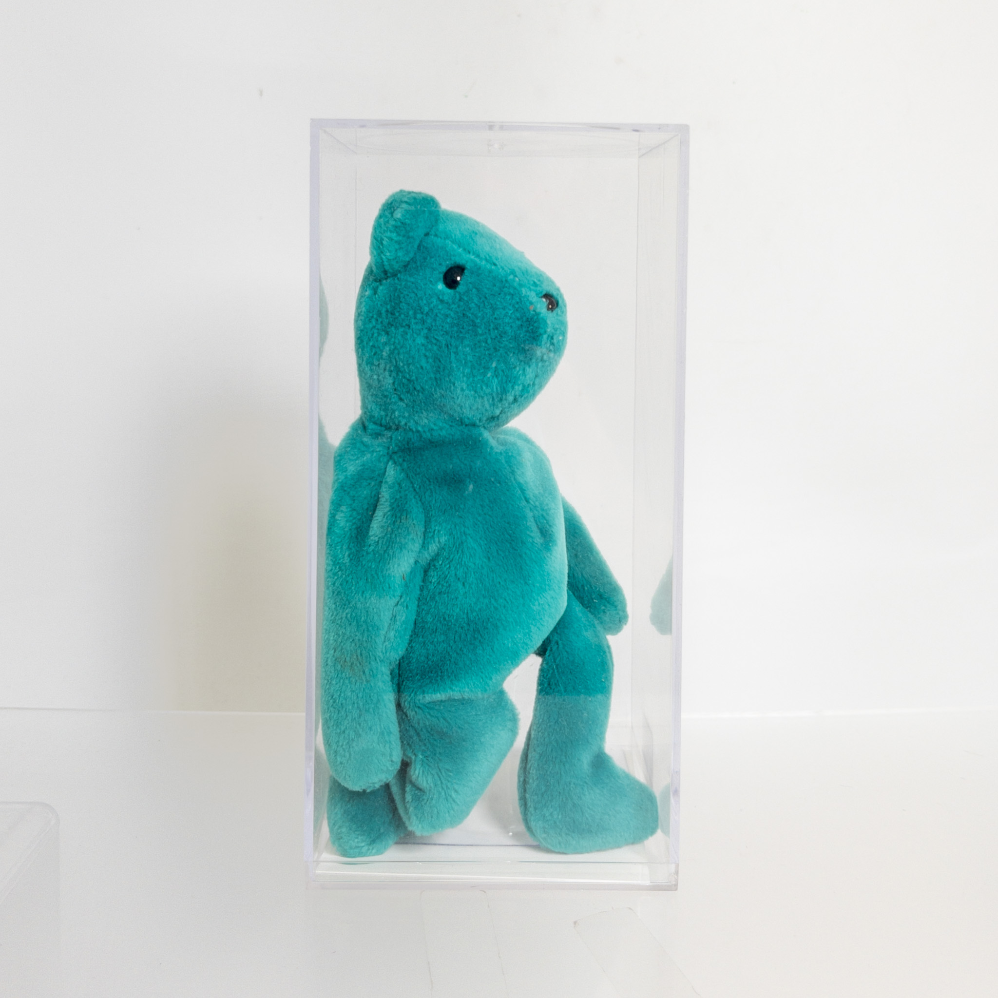 Authenticated TY Beanie Baby TEDDY TEAL OLD FACE (No Hang Tag