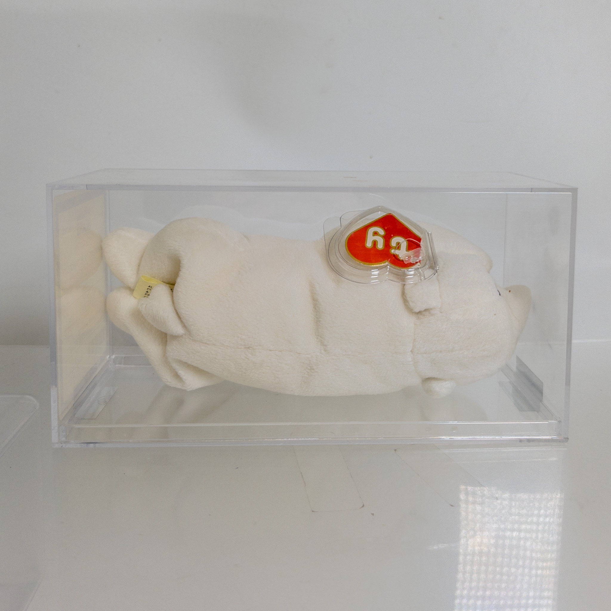 Authenticated TY Beanie Baby - CHILLY the Bear (2nd Gen Hang Tag - MWNMTs)