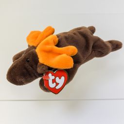 TY Beanie Baby - CHOCOLATE the Moose (3rd Gen Hang Tag - 99% Mint)