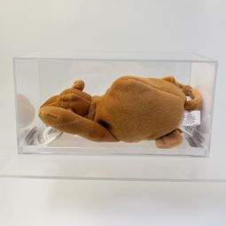 Authenticated TY Beanie Baby - HUMPHREY the Camel (2nd Gen Hang Tag - MWMTs MQ)