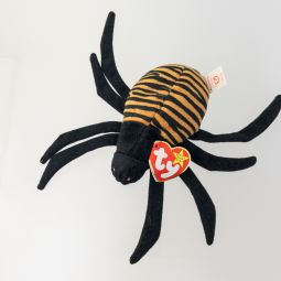 TY Beanie Baby - SPINNER the Spider ( w/ Error *CREEPY* Tush Tag & Made in Indonesia ) Oddity