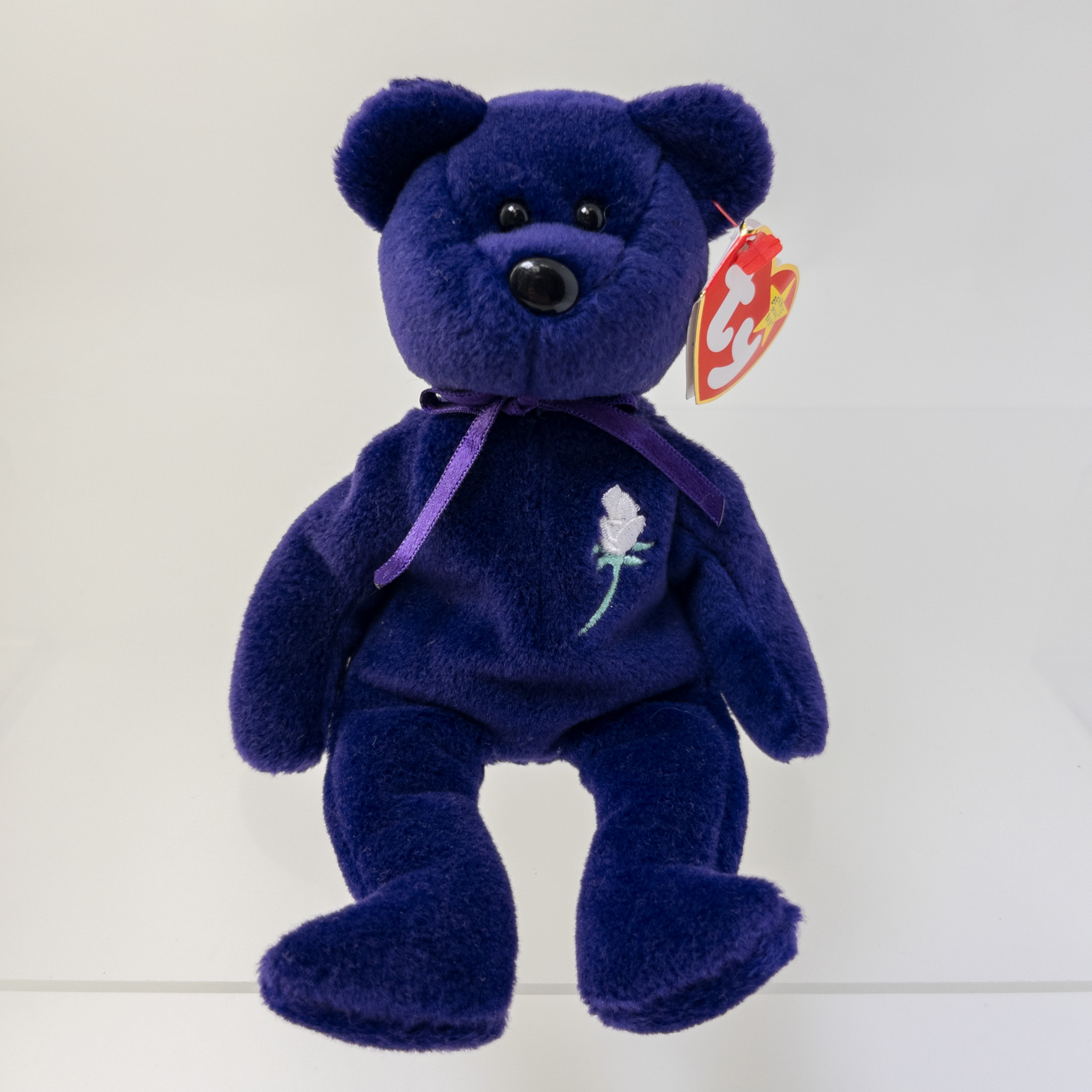 TY Beanie Baby - PRINCESS the BEAR (PVC Pellets Tush Tag - Made in China) MWNMTs
