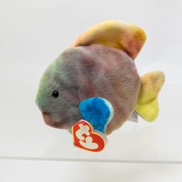 TY Beanie Baby - CORAL the Ty-Dyed Fish (3rd Gen Hang Tag - MWNMTs)