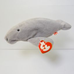 TY Beanie Baby - MANNY the Manatee (3rd Gen Hang Tag - MWCTs)