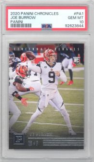 PSA 10 - JOE BURROW - 2020 Panini Chronicles PA-1 - NFL RC Rookie Card - GEM MINT