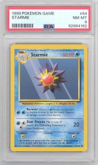 PSA 8 - Pokemon Card - Base 64/102 - STARMIE (common) - NM-MT
