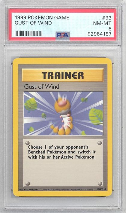pokemon card gust of wind Gust of Wind · Base Set First Edition #93(Shadowless) main image 1