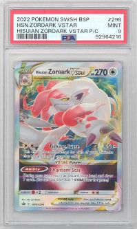 PSA 9 - Pokemon Card Promo #SWSH298 - HISUIAN ZOROARK VSTAR (holo-foil) - MINT PSA 9 - Pokemon Card Promo #SWSH298 - HISUIAN ZOROARK VSTAR (holo-foil) - MINT