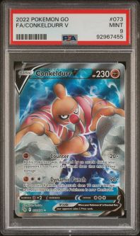 PSA 9 - Pokemon Card - Pokemon GO 073/078 - CONKELDURR V (holo-foil) - MINT
