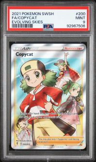 PSA 9 - Pokemon Card - S&S: Evolving Skies 200/203 - COPYCAT (holo-foil) - MINT
