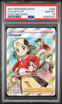 PSA 10 - Pokemon Card - S&S: Evolving Skies 200/203 - COPYCAT (holo-foil) - GEM MINT PSA 10 - Pokemon Card - S&S: Evolving Skies 200/203 - COPYCAT (holo-foil) - GEM MINT